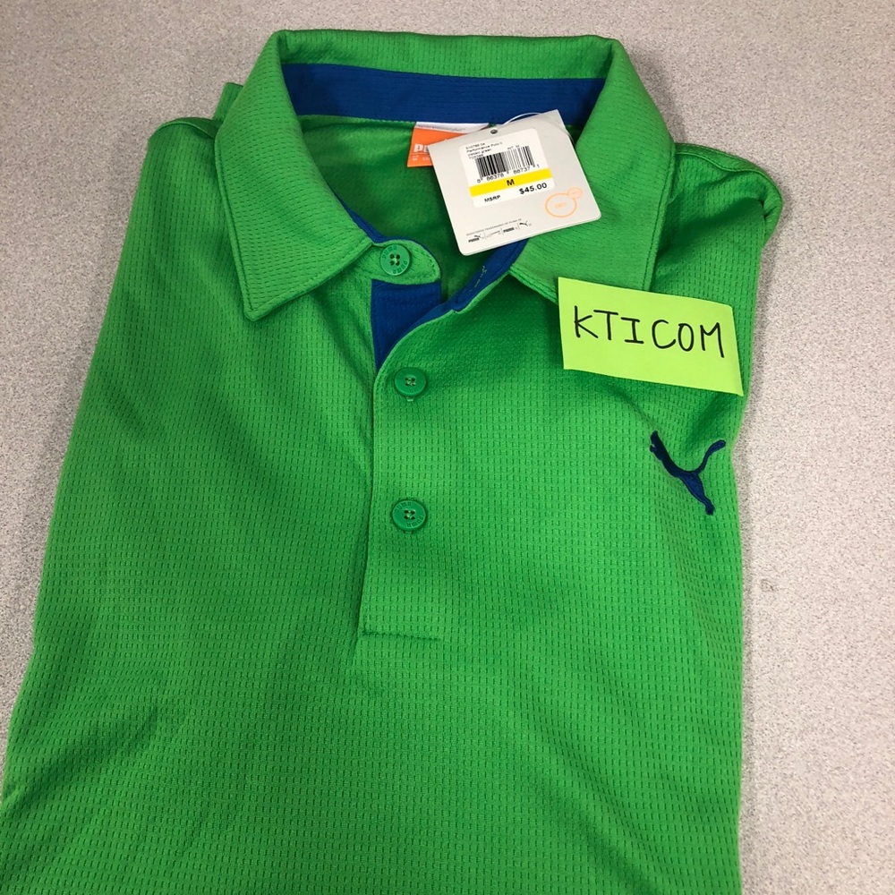 Puma Men’s Performance Green Polo shirt New